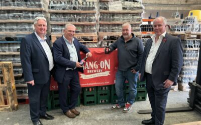 Welsh Conservative Leader visits Bang On Brewery